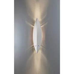 Afrique Tecnolumen Applique Murale Acier Inoxydable, 2 Lumieres