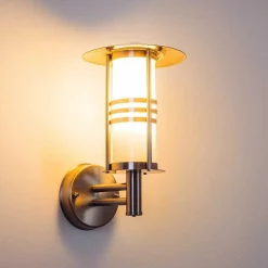 Applique Exterieure Forli Acier Inoxydable, 1 Lumiere