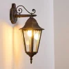 Applique Exterieure Hongkong Brun Dore, 1 Lumiere