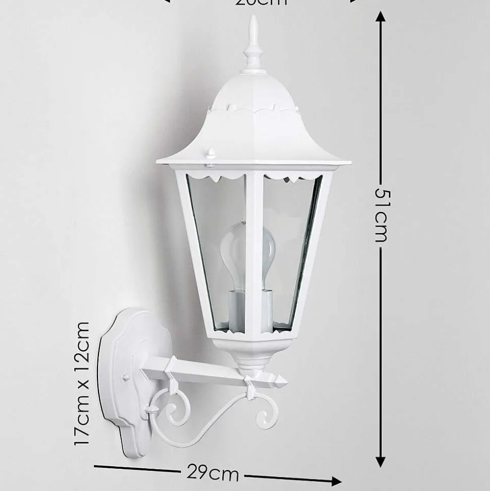 Applique Exterieure Hongkong Blanc, 1 Lumiere