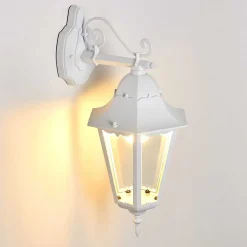 Applique Exterieure Hongkong Blanc, 1 Lumiere