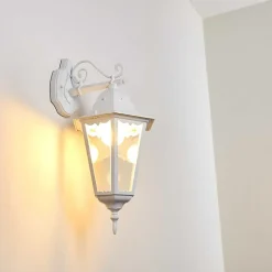 Applique Exterieure Hongkong Blanc, 1 Lumiere