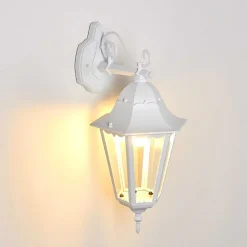 Applique Exterieure Hongkong Blanc, 1 Lumiere