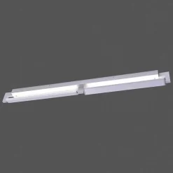 Applique Murale / Plafonnier Paul Neuhaus Q-Matteo Led Aluminium, 2 Lumieres, Telecommandes