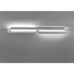 Applique Murale / Plafonnier Paul Neuhaus Q-Matteo Led Aluminium, 2 Lumieres, Telecommandes