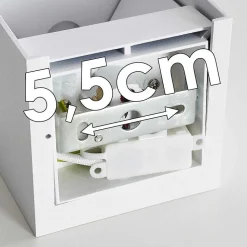 Applique Murale Badajoz Blanc, 1 Lumiere