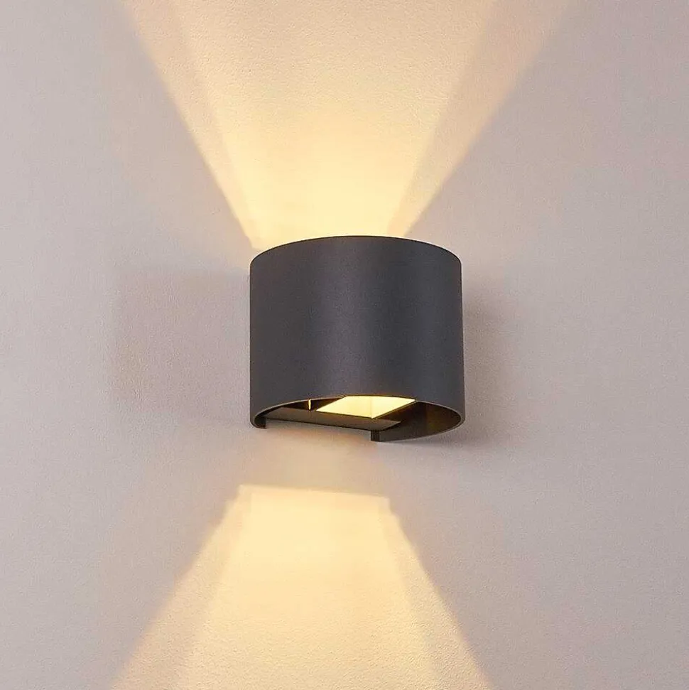 Applique Murale Badajoz Led Anthracite, 1 Lumiere
