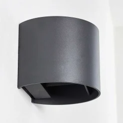 Applique Murale Badajoz Led Anthracite, 1 Lumiere