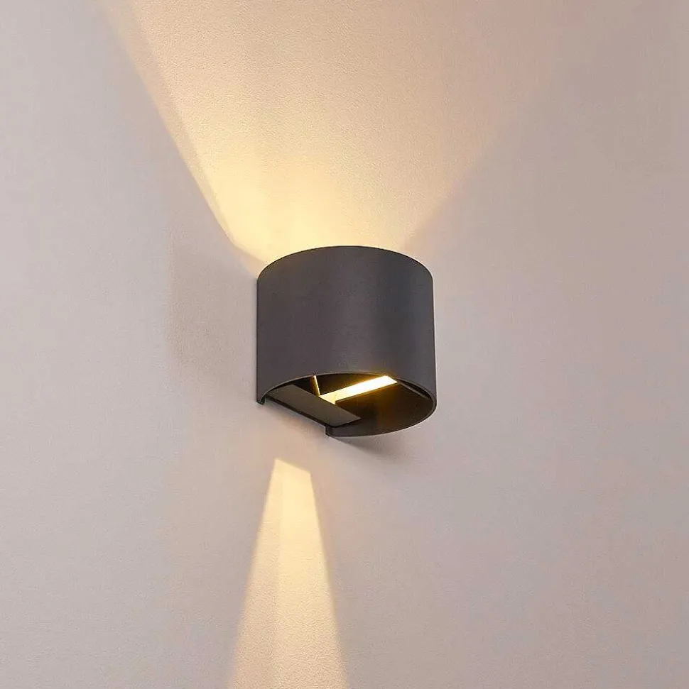 Applique Murale Badajoz Led Anthracite, 1 Lumiere