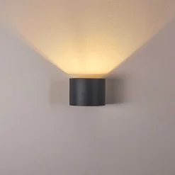 Applique Murale Badajoz Led Anthracite, 1 Lumiere