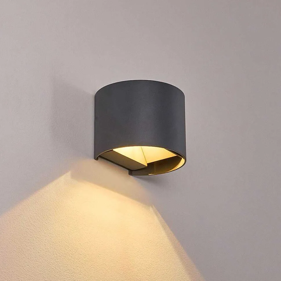 Applique Murale Badajoz Led Anthracite, 1 Lumiere