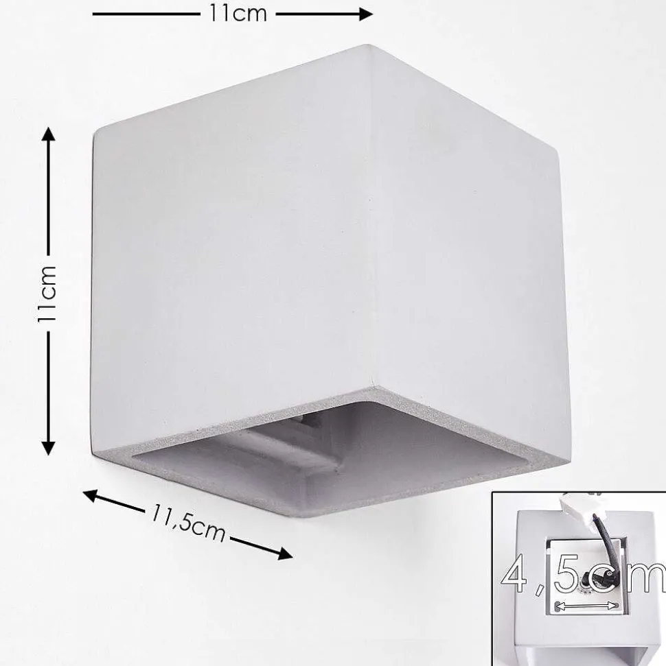 Applique Murale Braslo Gris, 1 Lumiere