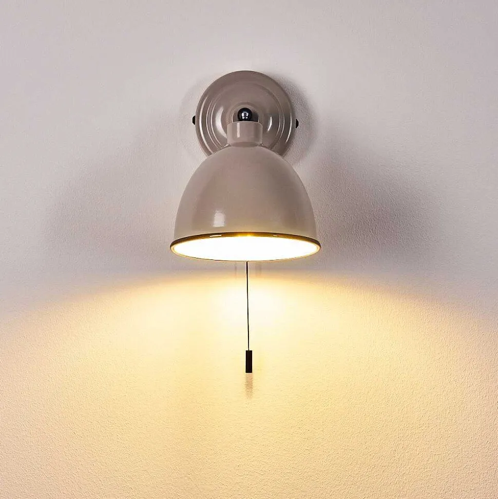 Applique Murale Catharine Gris, 1 Lumiere