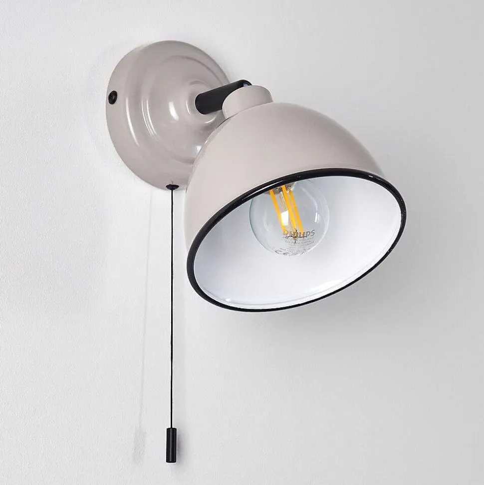 Applique Murale Catharine Gris, 1 Lumiere