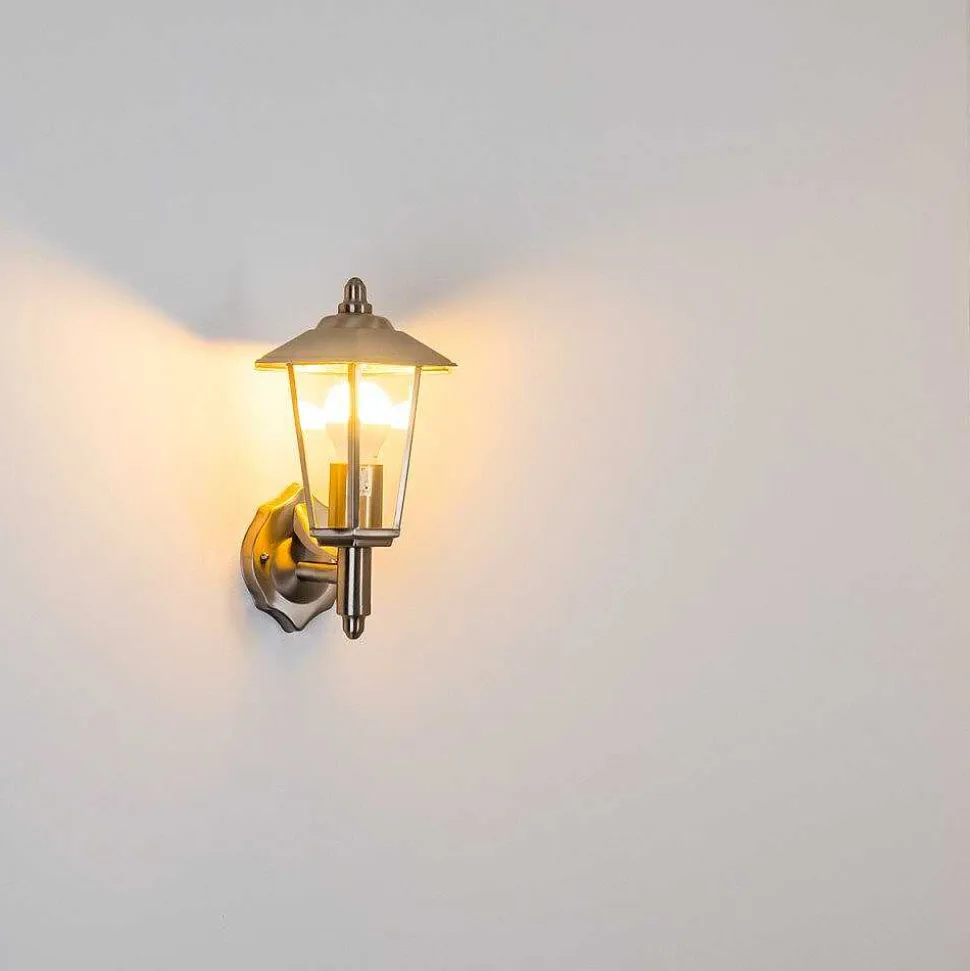 Applique Murale D'Exterieur Moskau Acier Inoxydable, 1 Lumiere