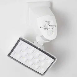 Applique Murale D'Exterieur Loit Led Blanc, 1 Lumiere, Detecteur De Mouvement