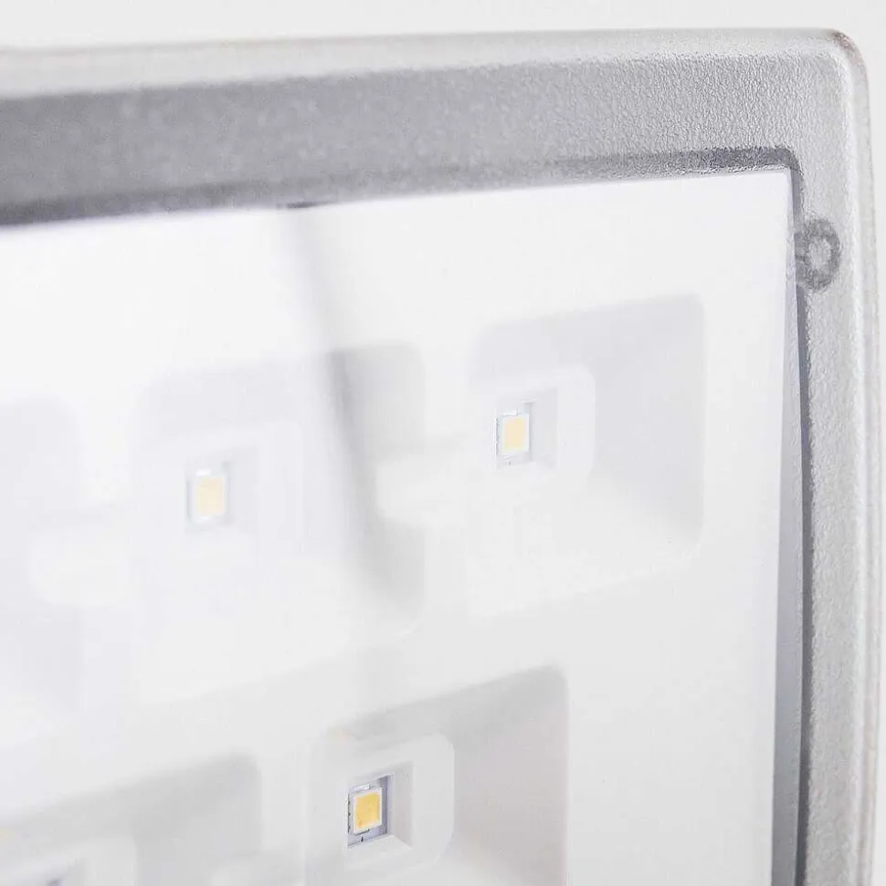 Applique Murale D'Exterieur Loit Led Blanc, 1 Lumiere, Detecteur De Mouvement
