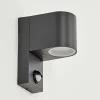 Applique Murale D'Exterieur Kingstown Anthracite, Transparent, 1 Lumiere, Detecteur De Mouvement