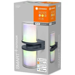Applique Murale D'Exterieur Ledvance Smart+ Gris, 1 Lumiere