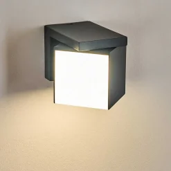 Applique Murale D'Exterieur Swanek Led Anthracite, 1 Lumiere
