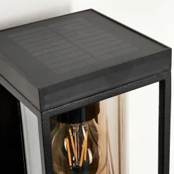 Applique Murale D'Exterieur Palanga Led Noir, 1 Lumiere, Detecteur De Mouvement