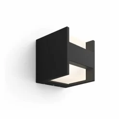 Applique Murale D'Exterieur Philips Hue White Fuzo Led Noir, 1 Lumiere