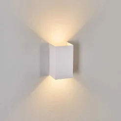 Applique Murale D'Exterieur Tamarin Led Blanc, 1 Lumiere