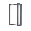 Applique Murale D'Exterieur Lutec Qubo Led Anthracite, 1 Lumiere, Changeur De Couleurs
