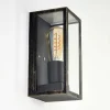 Applique Murale D'Exterieur Hakkas Noir Dore, 1 Lumiere