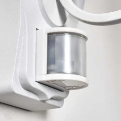 Applique Murale D'Exterieur Lentua Blanc, 1 Lumiere, Detecteur De Mouvement