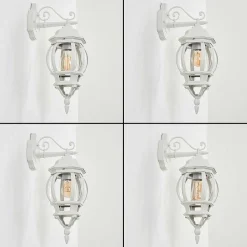 Applique Murale D'Exterieur Lentua Blanc, 1 Lumiere