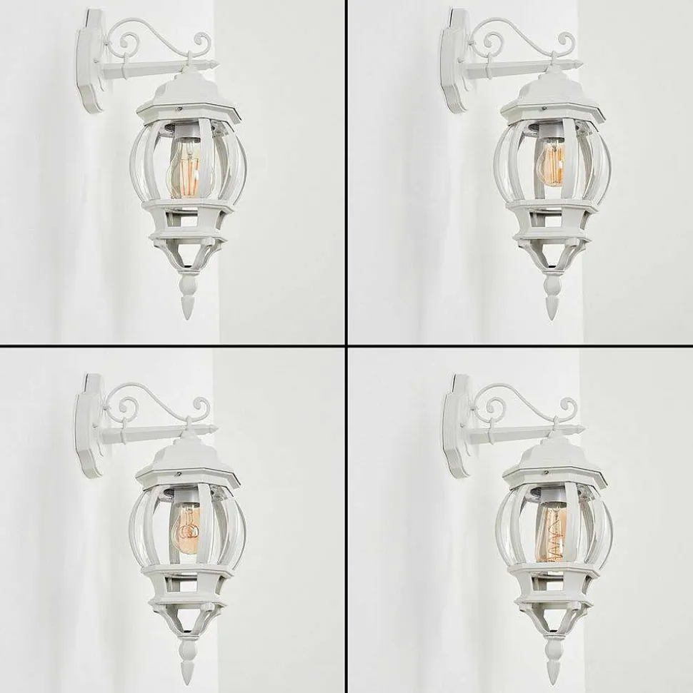 Applique Murale D'Exterieur Lentua Blanc, 1 Lumiere