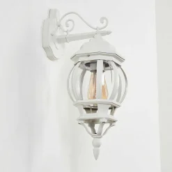 Applique Murale D'Exterieur Lentua Blanc, 1 Lumiere