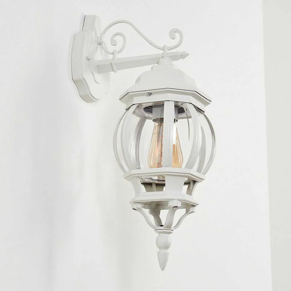 Applique Murale D'Exterieur Lentua Blanc, 1 Lumiere