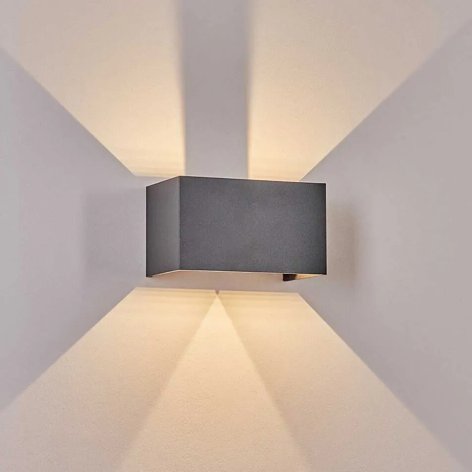 Applique Murale D'Exterieur Tamarin Led Anthracite, 1 Lumiere