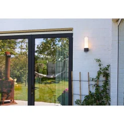 Applique Murale D'Exterieur Lutec Dropa Led Anthracite, 1 Lumiere, Changeur De Couleurs