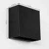 Applique Murale D'Exterieur Spidern Led Noir, 1 Lumiere