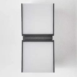 Applique Murale D'Exterieur Swanek Led Anthracite, 2 Lumieres