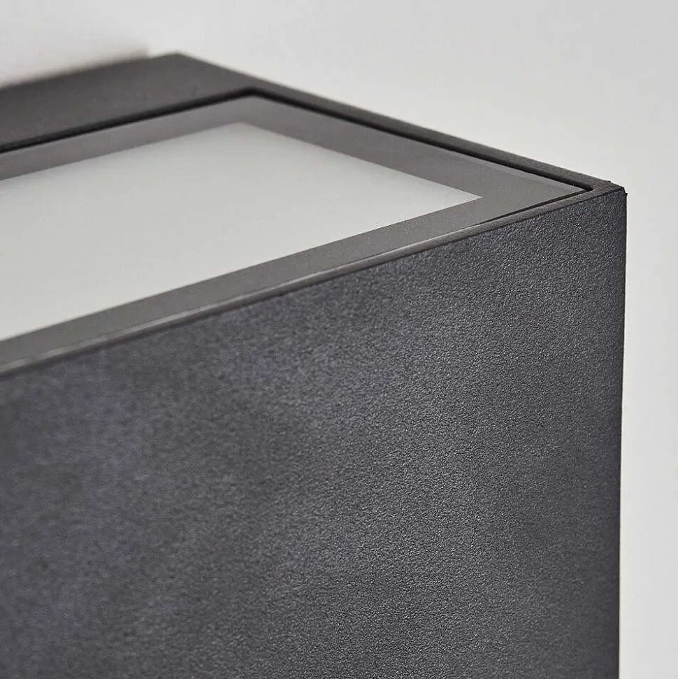 Applique Murale D'Exterieur Spidern Led Anthracite, 1 Lumiere, Changeur De Couleurs