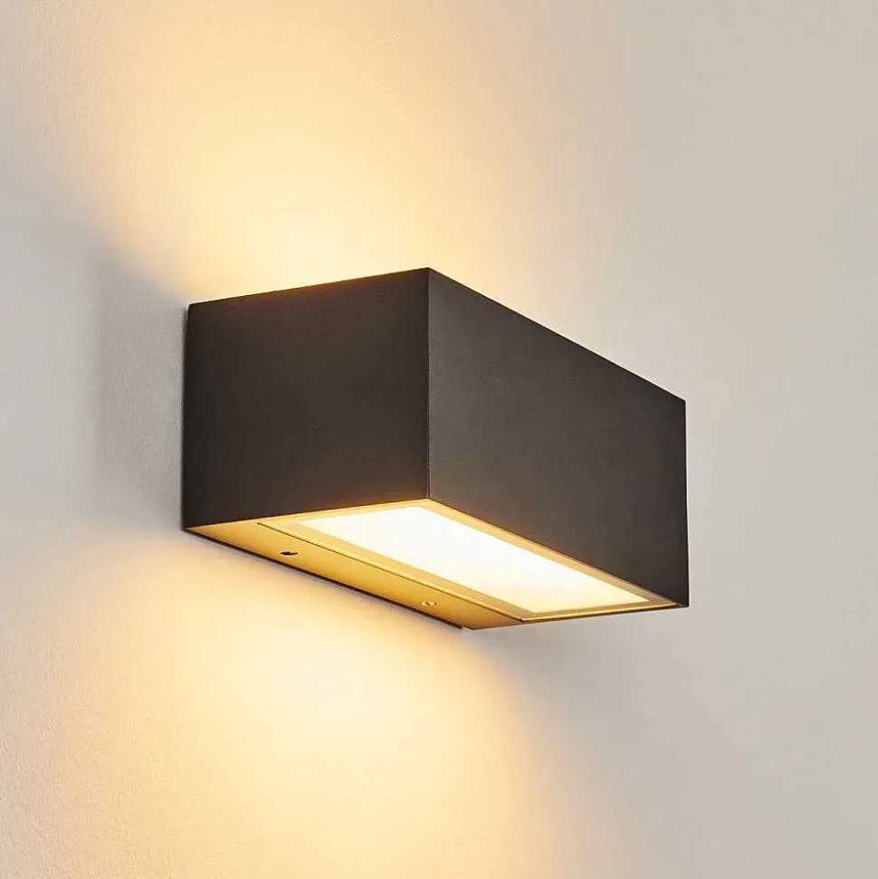 Applique Murale D'Exterieur Spidern Led Anthracite, 1 Lumiere, Changeur De Couleurs