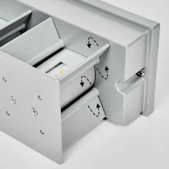 Applique Murale D'Exterieur Tamarin Led Gris, 1 Lumiere