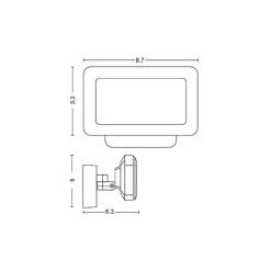 Applique Murale D'Exterieur Philips Hue White Welcome Led Noir, 1 Lumiere
