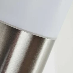 Applique Murale D'Exterieur Sessa Nickel Mat, 1 Lumiere, Detecteur De Mouvement