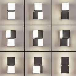 Applique Murale D'Exterieur Swanek Led Anthracite, 1 Lumiere