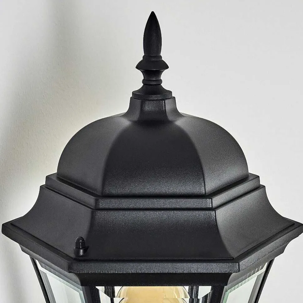 Applique Murale D'Exterieur Etoe Noir, 1 Lumiere, Detecteur De Mouvement