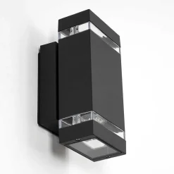 Applique Murale D'Exterieur Edevik Anthracite, 2 Lumieres