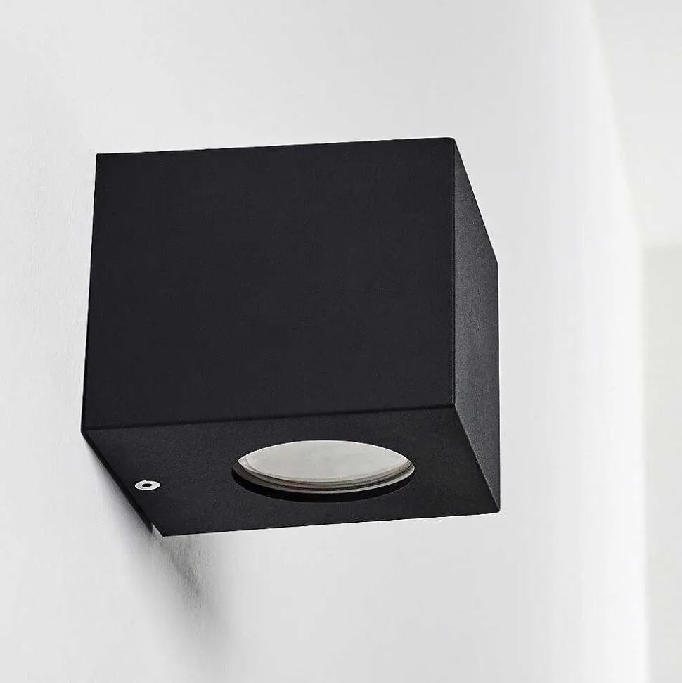 Applique Murale D'Exterieur Jonava Led Noir, 2 Lumieres