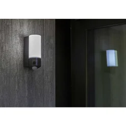 Applique Murale D'Exterieur Lutec Pollux Led Anthracite, 1 Lumiere, Detecteur De Mouvement