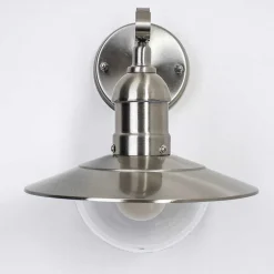 Applique Murale D\\'Exterieur Broni Acier Inoxydable, 1 Lumiere