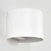 Applique Murale D'Exterieur Tamarin Led Blanc, 2 Lumieres